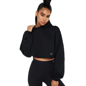 Savage X Fenty Essential Cropped Hoodie Black Size 3X